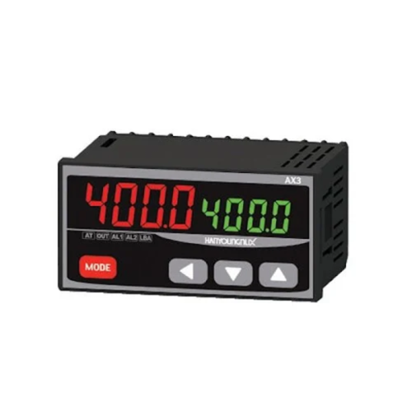 CONTROL Tº DIGITAL 48x96mm horizontal, CONF.SSR/RELÉ+2 ALARMA, 100-240VAC AX3-2A