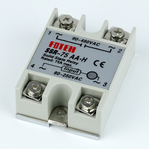 SSR AC/AC IN:80-250VAC/OUT:90-480VAC 75A  FOTEK SSR75AA-H