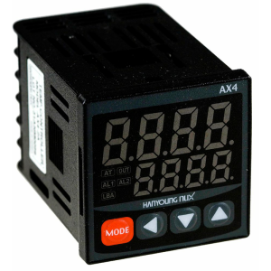 CONTROL Tº DIGITAL 48x48mm, CONF.SSR/RELÉ+2ALARMAS, 100-240VAC Hanyoung AX4-2A