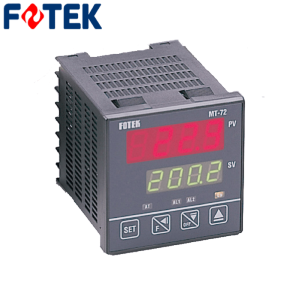 CONTROL Tº 72X72mm, ENTRADA PT100-TC ,SALIDA RELE + 2 alarmas MT72-R