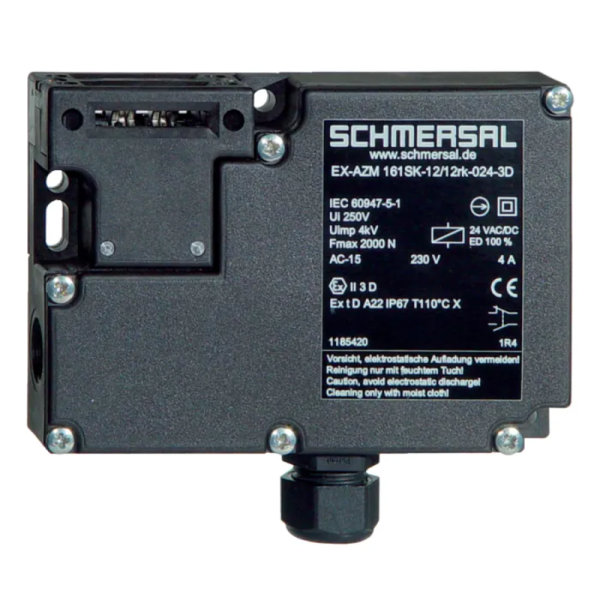 SWITCH DE SEGURIDAD 2NO+4NC 24VDC (DESBLOQUEO X TENSIÓN) AZM161SK-12/12RK-024