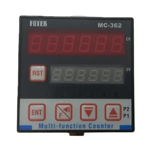 CONTADOR DIGITAL 72X72mm 6 dig. 2 Set, 2 relay  FOTEK 90-265VAC   MC-362