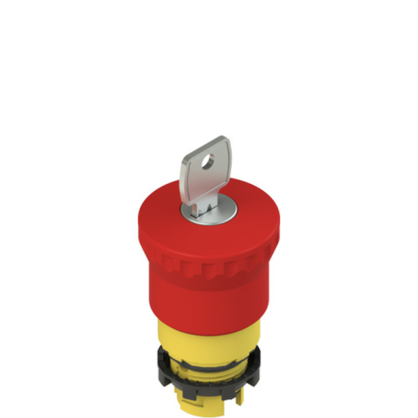 Cabezal Parada de emergencia C/Llave. 22mm Z40, Gira desenclava Pizzato E2 1PEBZ4531