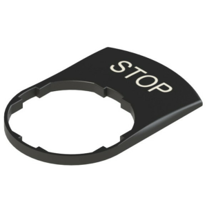 Placa identificación Star 22mm Negra Pizzato VETF12H12GB1