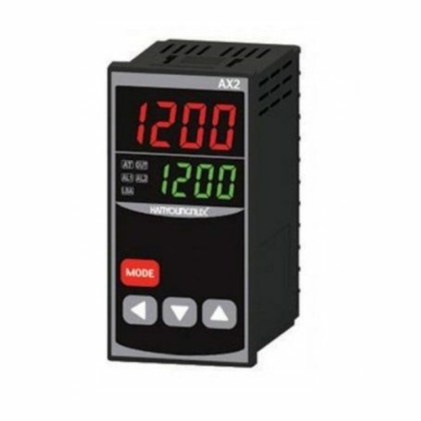CONTROL Tº DIGITAL 48x96mm, CONF.SSR/RELÉ+2 ALARMAS, 100-240VAC Vertical AX2-2A