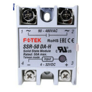 10775F.png SSR DC/AC IN:3-32VDC/OUT:90-480VAC 50A FOTEK SSR50DA-H