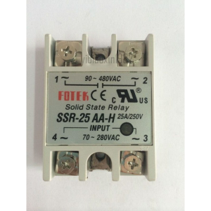 10777F2.png SSR AC/AC IN:80-250VAC/OUT:90-480VAC 25A FOTEK SSR25AA-H