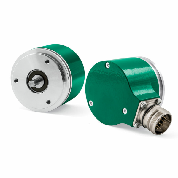 ENCODER PULSOS PROGRAMABLES - A,B,Z+NEG - EJE HUECO 15mm IP65 Con.M23 90° CKQ59-H-PROGZCZ415R