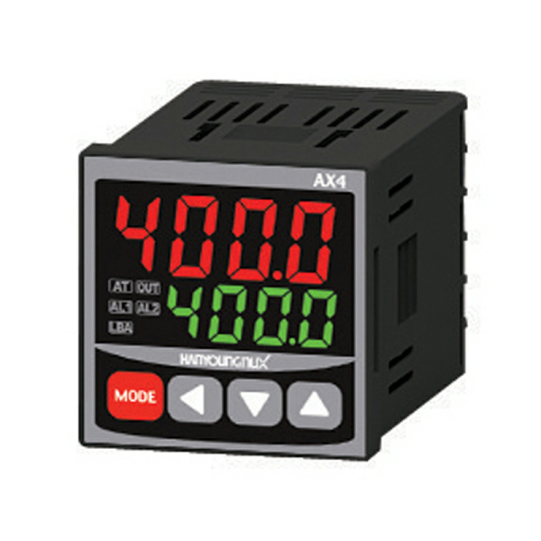CONTROL Tº DIGITAL 48X48mm,  Salida 4…20mA+ 1 RELE, ALIM:110-240VAC AX4-3A