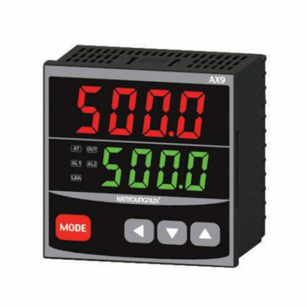 CONTROL Tº DIGITAL 48X48mm,  Salida 4…20mA+ 2 RELE +1 RELE, ALIM:110-240VAC AX4-4A