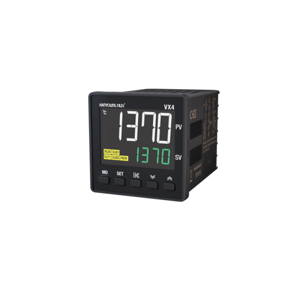 CONTROL Tº LCD 48x48mm, In universal, Salida SSR+2 ALARMA, 100-240VAC  IP65 VX4-USNA-A2