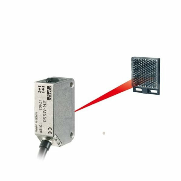 SENSOR REFLEX OPTEX ALC. 0,01-5,5MT  PNP CABLE 2MTS  CUERPO ACERO INOX ZR-M550P