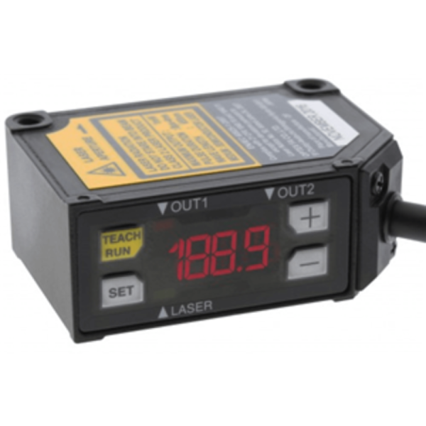 SENSOR OPT.RECT LASER OPTEX , Display C/TIMER, ALC:100-250mm, 2x PNP/NPN NO/NC, CABLE 2MTS BGS-HDL25T2