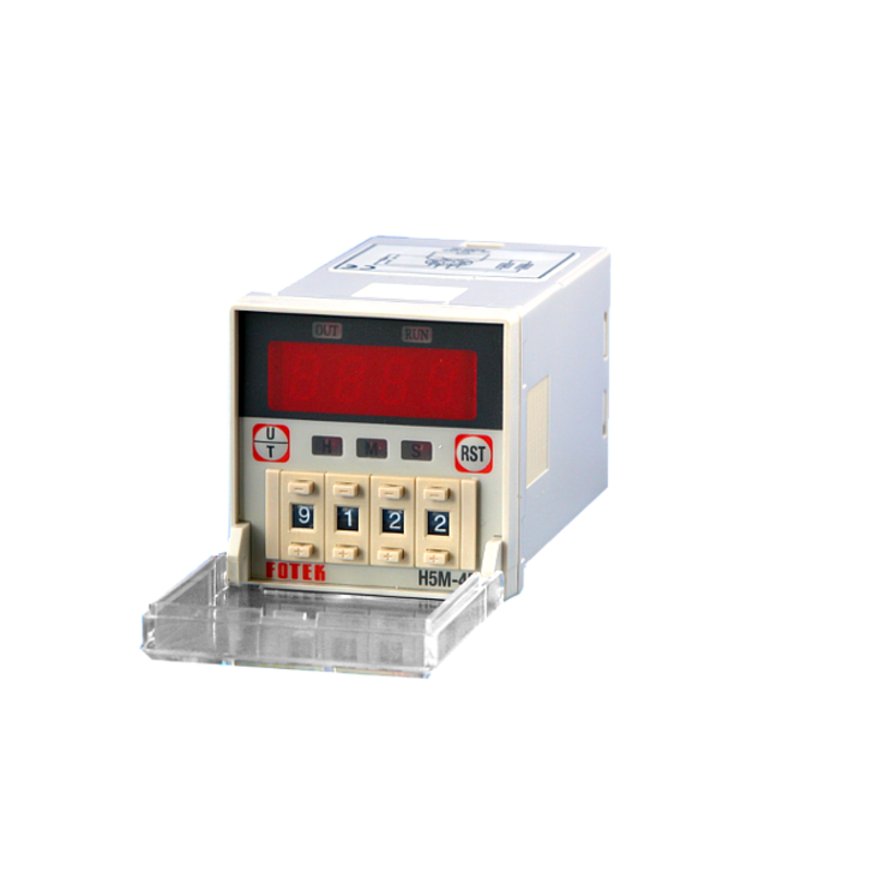 H5M-4D TIMER 48X48mm. PRESELECCION MECANICA. CONEX. OCTAL. 4DIGITOS ...