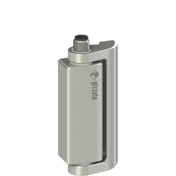 Bisagra de seguridad 1no+2nc por conector M12 8P. Cuerpo Metalico. Pizzato HP AA052F-KAM
