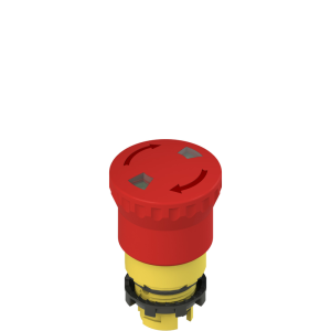 PZ1062L.png Cabezal Parada de emergencia C/Indicador Méc. 22mm Z40, Gira desenclava Pizzato E2 1PERF4531