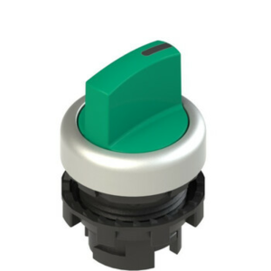 PZ10683LED-1.png Cabezal Selector Lum. 3Pos. VERDE C/R 22mm Maneta corta Pizzato E2 1SL13ACH49AB