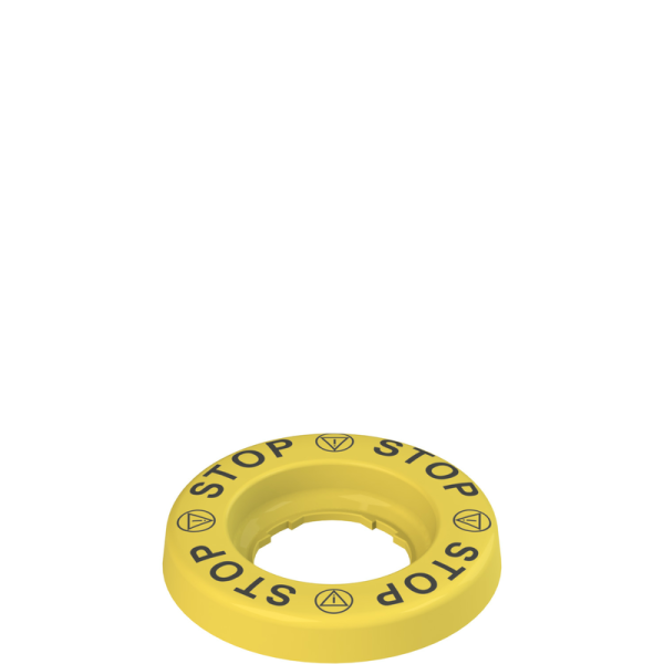 Disco luminoso led fijo Amarillo STOP 24V ac/dc  Pizzato VEDL1A5A09