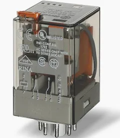 OCTAL AC FINDER 60.12.8.024.0040 Relé 24Vac